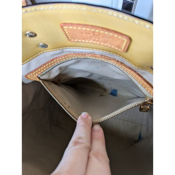 Louis Vuitton Tall Rectangular Black Patent Leather Bag with Leather Straps - Picture 8 of 14